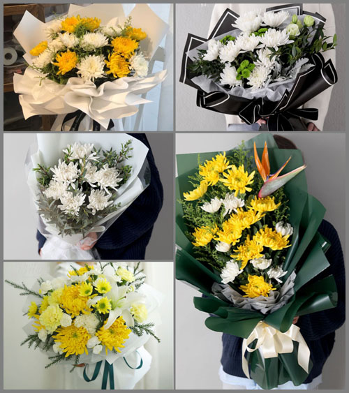 贵州毕节市黔西县钟山乡龙洞村白事花束代送